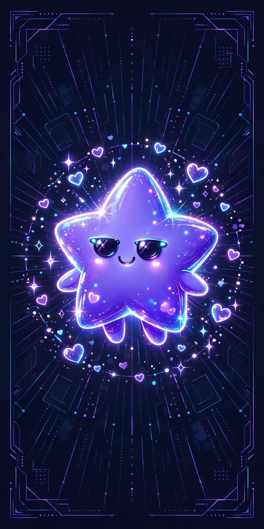 attractive synonyms — radiant glowing star character with sparkles showing captivating attractive synonyms